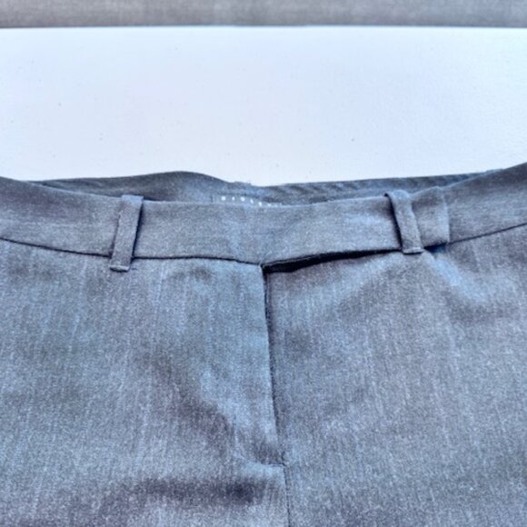 Sisley High-End Black Slacks - Black with Light Grey Pinstripe (size 42/ ~US 6) - Picture 2 of 7